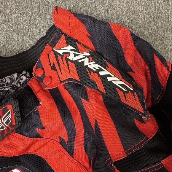 Fly Racing Kinetic Pants Mens 34 Red Black Motocross MX Off Road Polyester - Picture 12 of 16